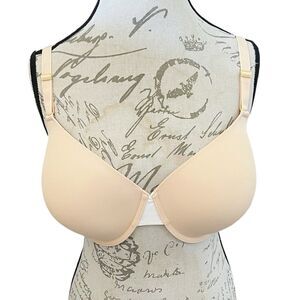 Lively Womens Bra Size 38DD Beige Toasted Almond Padded Wired Lace